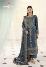 Asim Jofa 3 Piece Custom Stitched Suit - Gray - LB30502