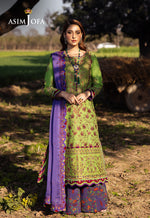 Asim Jofa 3 Piece Custom Stitched Suit - Green - LB29966