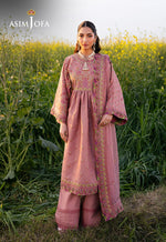 Asim Jofa 3 Piece Custom Stitched Suit - Pink - LB29975