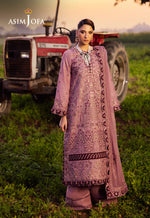 Asim Jofa 3 Piece Custom Stitched Suit - Pink - LB29965
