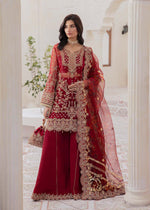 Kanwal Malik 3 Piece Pret Suit - Red - LB30347