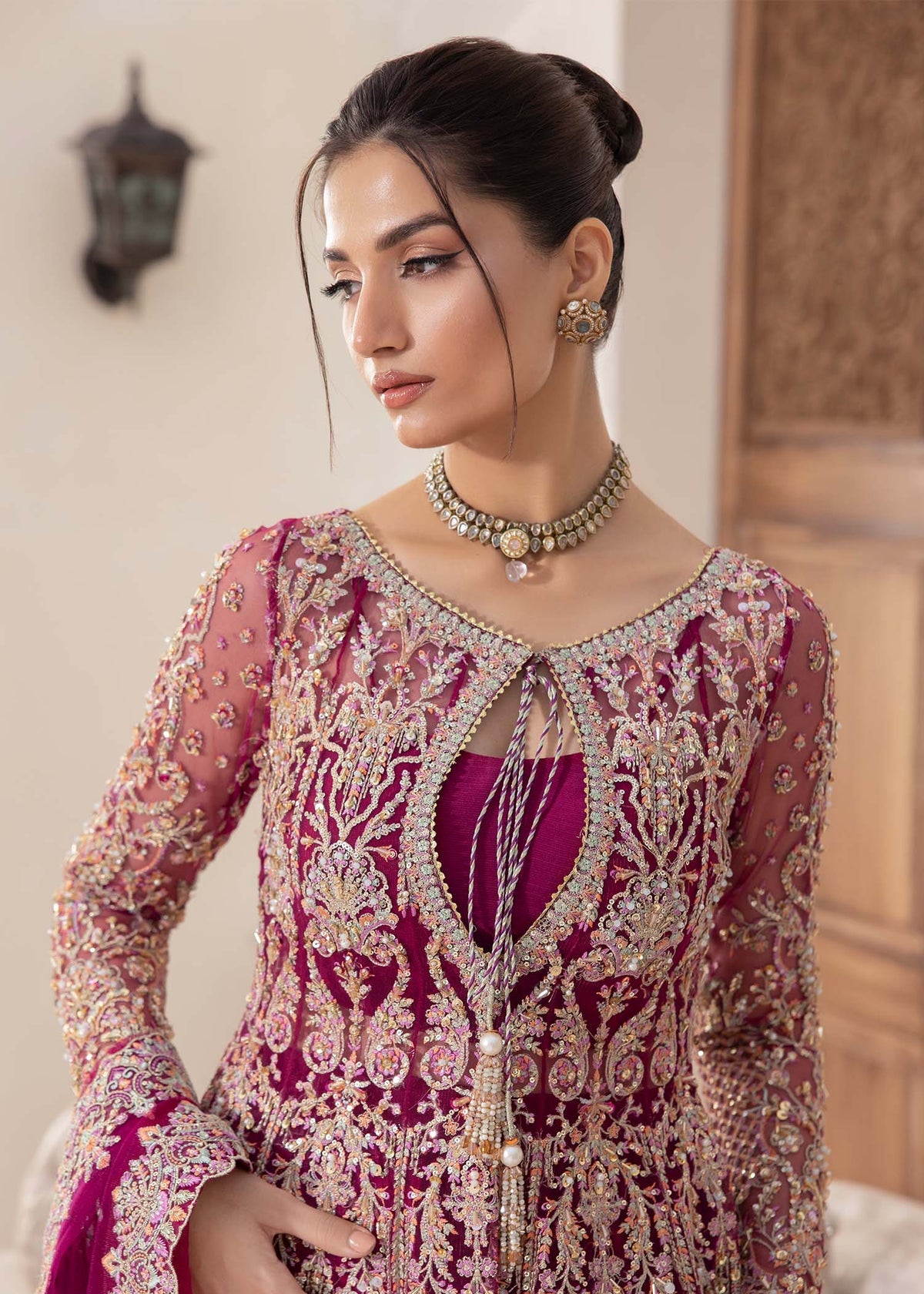Kanwal Malik 3 Piece Pret Suit - Purple - LB30350
