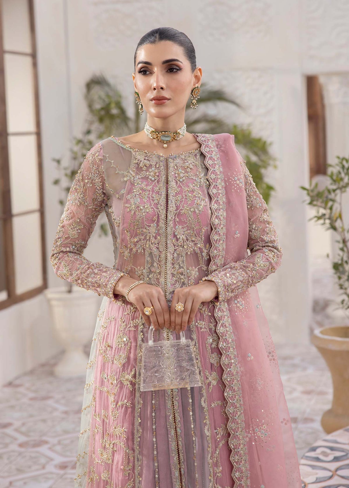 Kanwal Malik 3 Piece Pret Suit - Pink - LB30344