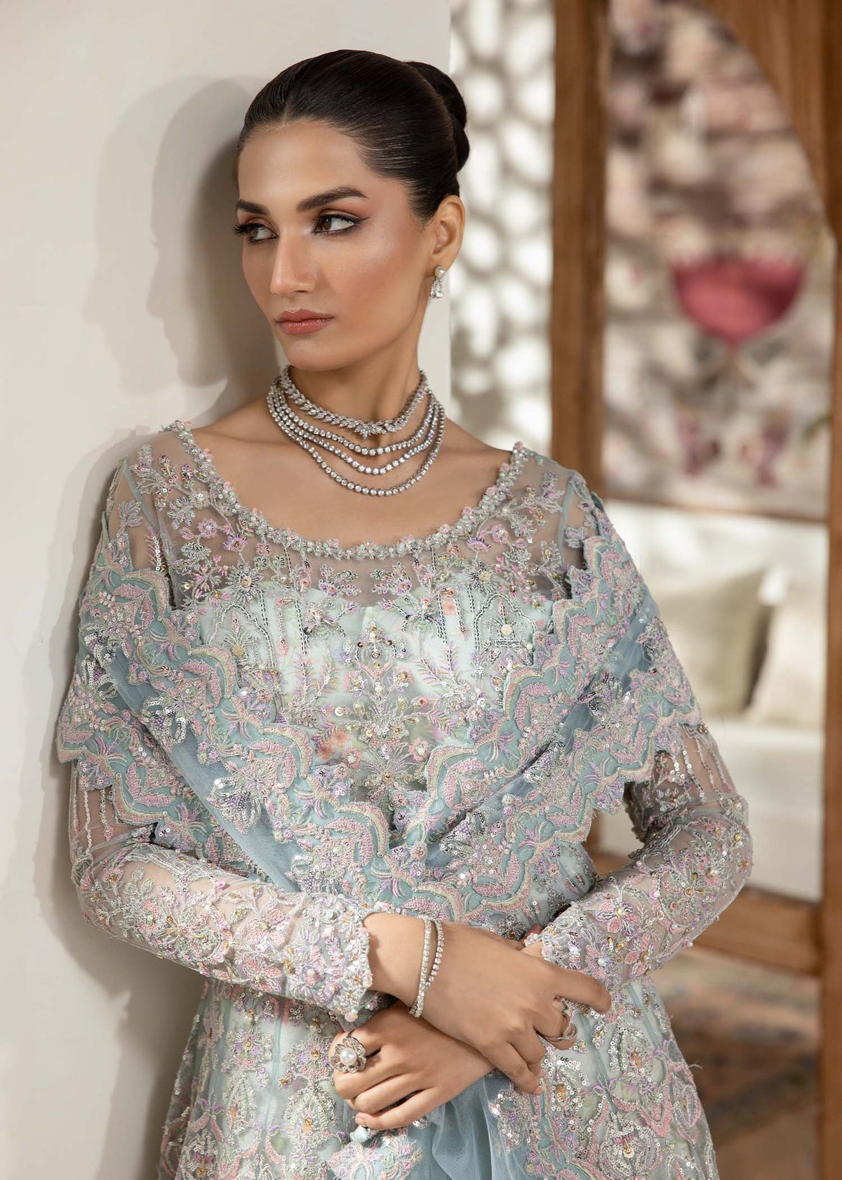 Kanwal Malik 3 Piece Pret Suit - Blue - LB30345