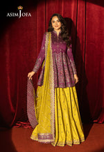 Asim Jofa 3 Piece Custom Stitched Suit - Purple - LB30236