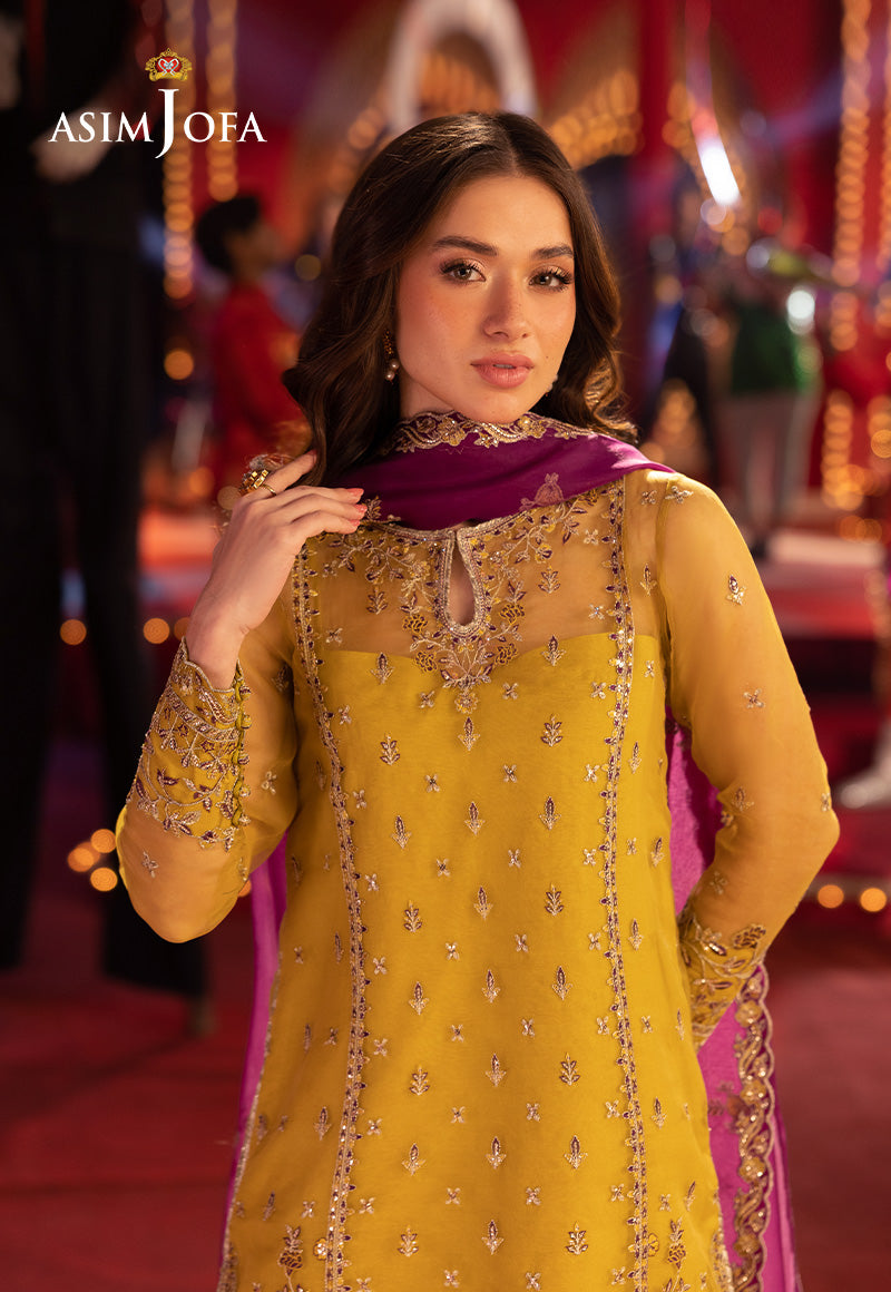 Asim Jofa 3 Piece Custom Stitched Suit - Green - LB30358