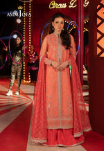 Asim Jofa 3 Piece Custom Stitched Suit - Peach - LB30132