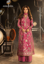 Asim Jofa 3 Piece Custom Stitched Suit - Pink - LB30116