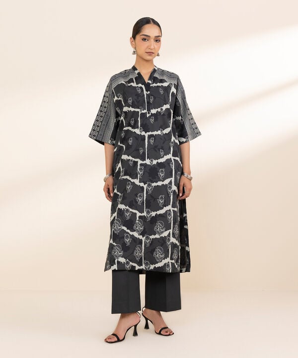 Sapphire 1 Piece Custom Stitched Shirt - Black - LB30545
