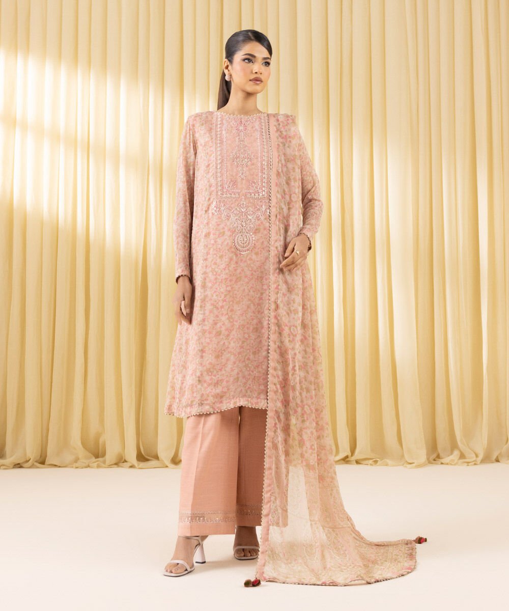 Sapphire 3 Piece Custom Stitched Suit - Pink - LB30213