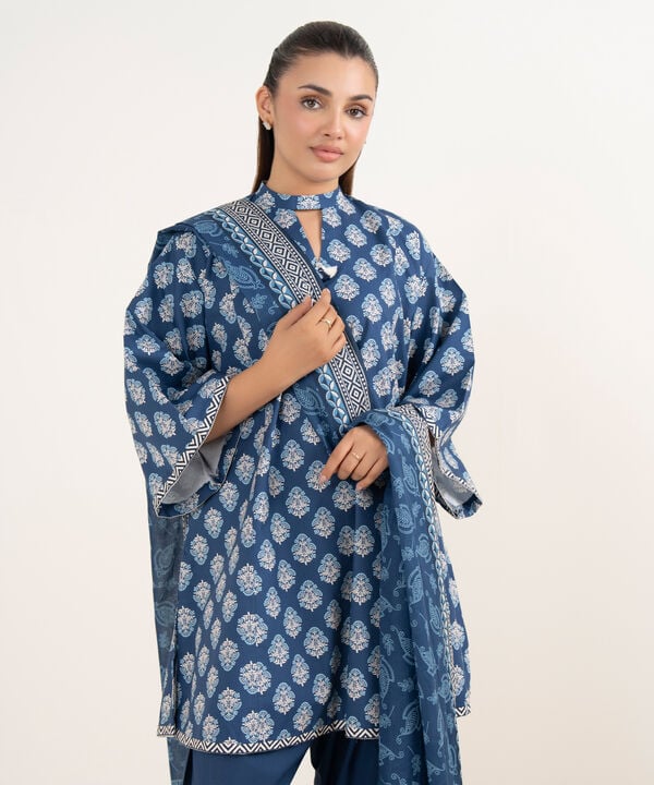 Sapphire 3 Piece Custom Stitched Suit - Blue - LB30687