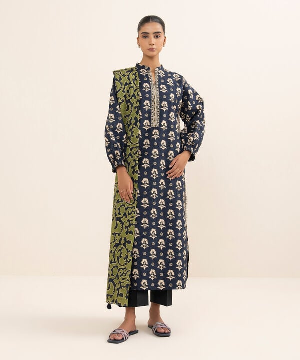 Sapphire 3 Piece Custom Stitched Suit - Blue - LB30672