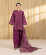 Sapphire 3 Piece Custom Stitched Suit - Purple - LB30211
