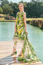 Maria.B 3 Piece Custom Stitched Suit - Green - LB29452