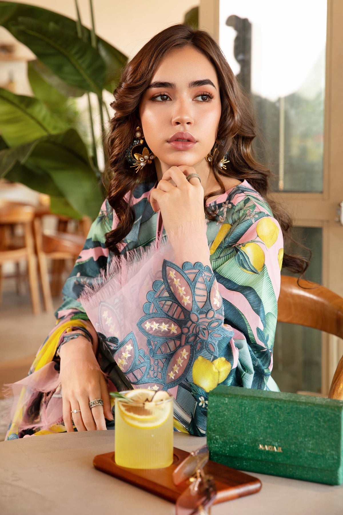 Maria.B 3 Piece Custom Stitched Suit - Pink - LB29451