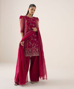 Sapphire 3 Piece Custom Stitched Suit - Red - LB30841