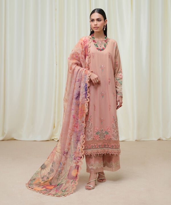 Sapphire 3 Piece Custom Stitched Suit - Pink - LB30805