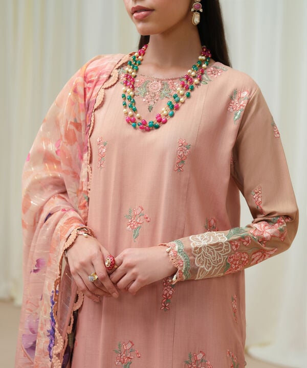 Sapphire 3 Piece Custom Stitched Suit - Pink - LB30805