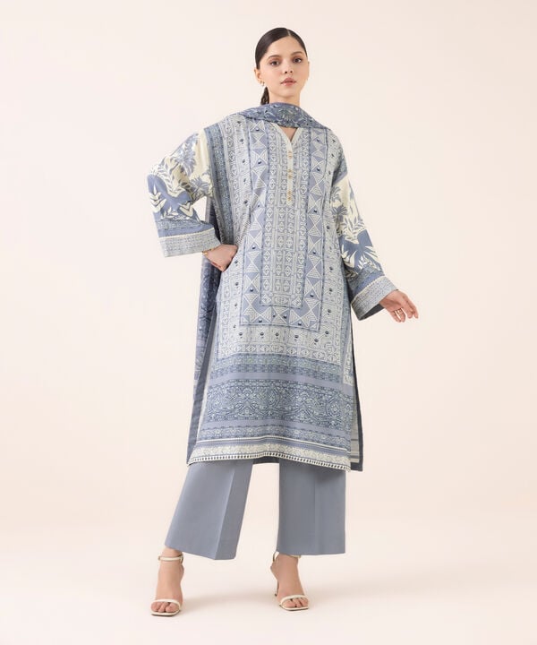 Sapphire 3 Piece Custom Stitched Suit - Grey - LB30710