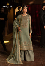 Asim Jofa 3 Piece Custom Stitched Suit - Green - LB29832