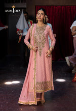 Asim Jofa 3 Piece Custom Stitched Suit - Pink - LB29834