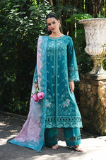 Qalamkar 3 Piece Custom Stitched Suit - Green - LB31545