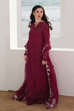 Qalamkar 3 Piece Custom Stitched Suit - Maroon - LB31530