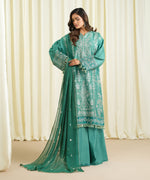 Sapphire 3 Piece Custom Stitched Suit - Green - LB31217