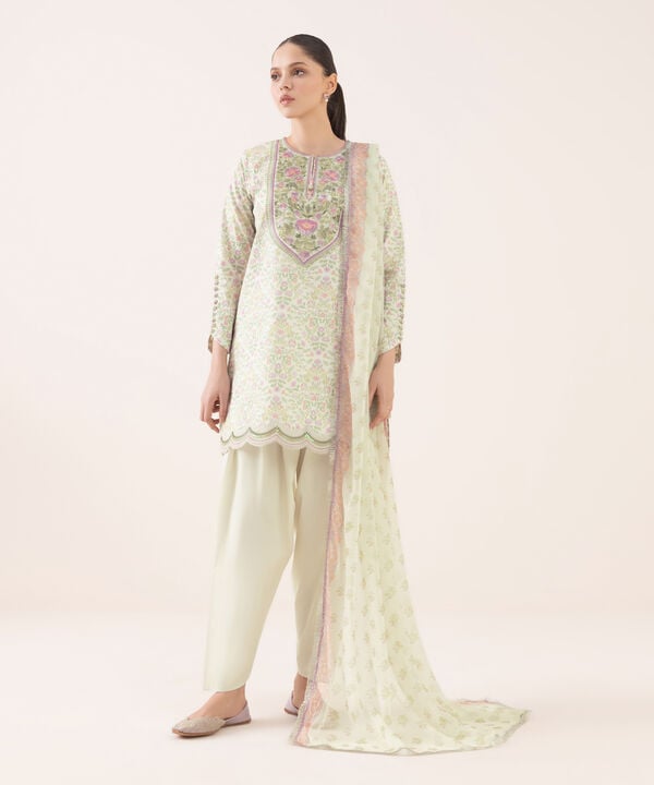 Sapphire 3 Piece Custom Stitched Suit - Off White - LB30749