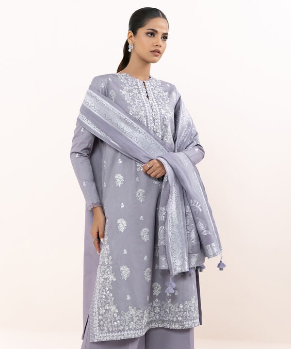 Sapphire 3 Piece Custom Stitched Suit - Purple - LB30865