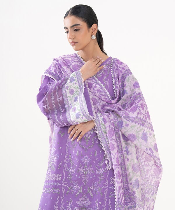Sapphire 3 Piece Custom Stitched Suit - Purple - LB30818
