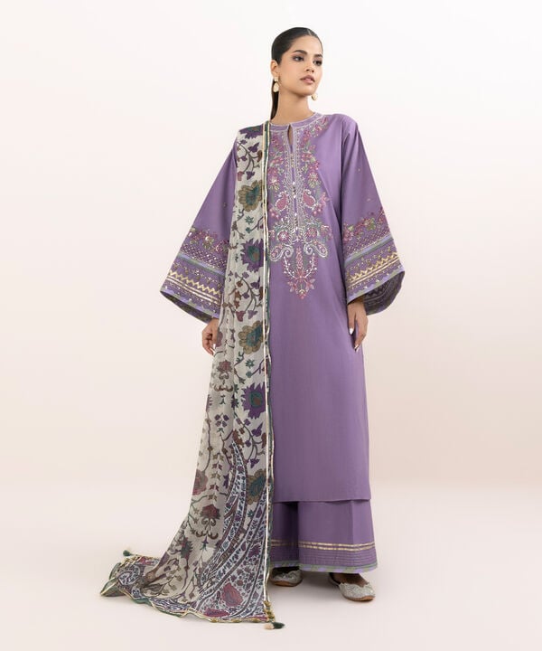 Sapphire 3 Piece Custom Stitched Suit - Purple - LB30829