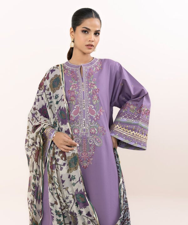 Sapphire 3 Piece Custom Stitched Suit - Purple - LB30829