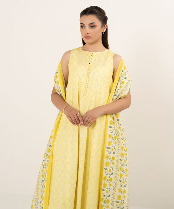 Sapphire 2 Piece Custom Stitched Suit - Yellow - LB30695