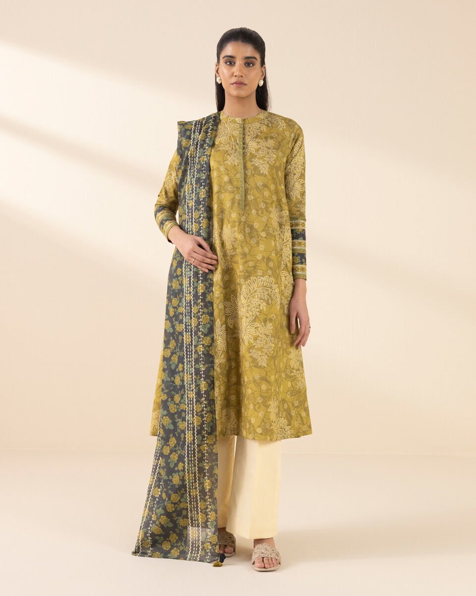 Sapphire 3 Piece Custom Stitched Suit - Mustard - LB30177