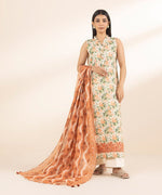 Sapphire 3 Piece Custom Stitched Suit - Beige - LB30088