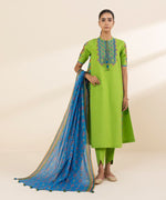 Sapphire 3 Piece Custom Stitched Suit - Green - LB30626