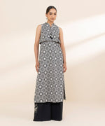 Sapphire 2 Piece Custom Stitched Suit - Black & Off White - LB30559