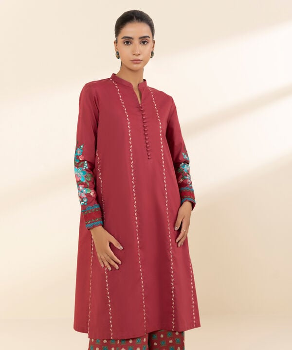Sapphire 2 Piece Custom Stitched Suit - Red - LB30629