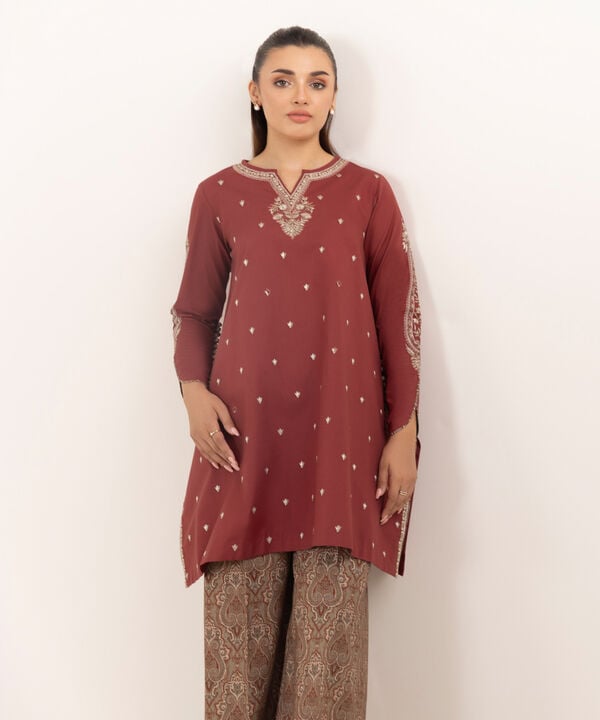 Sapphire 2 Piece Custom Stitched Suit - Red - LB30753