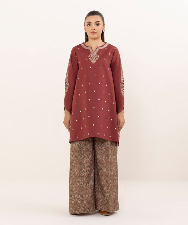 Sapphire 2 Piece Custom Stitched Suit - Red - LB30753