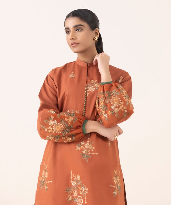 Sapphire 2 Piece Custom Stitched Suit - Orange - LB30721