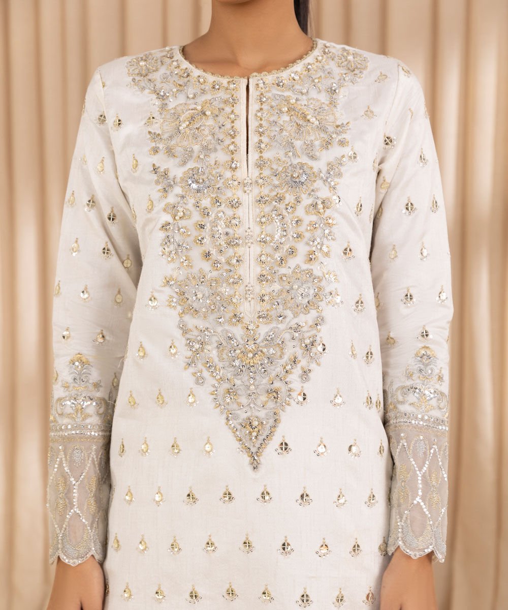 Sapphire 3 Piece Custom Stitched Suit - Off-White - LB30175