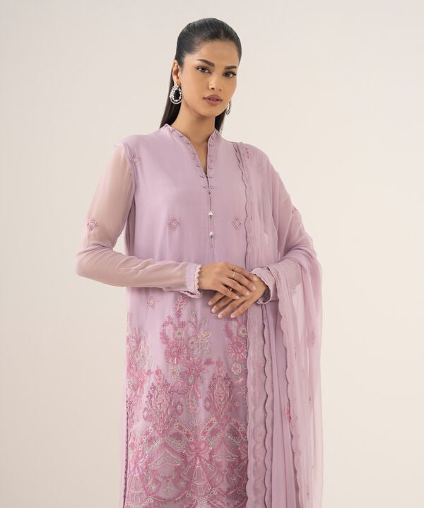 Sapphire 3 Piece Custom Stitched Suit - Pink - LB30822