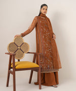 Sapphire 3 Piece Custom Stitched Suit - Brown - LB30800