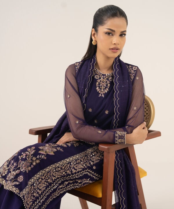 Sapphire 3 Piece Custom Stitched Suit - Blue - LB30820