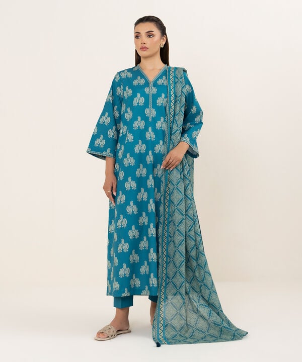 Sapphire 3 Piece Custom Stitched Suit - Blue - LB30700