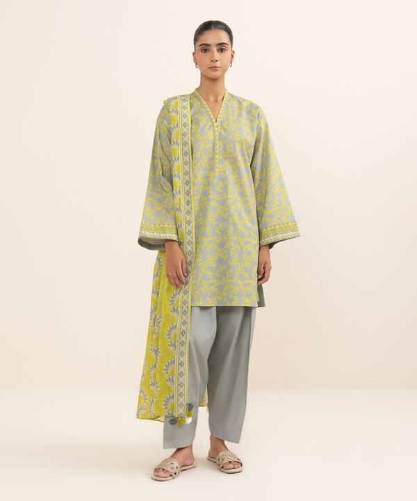 Sapphire 3 Piece Custom Stitched Suit - Yellow - LB30692