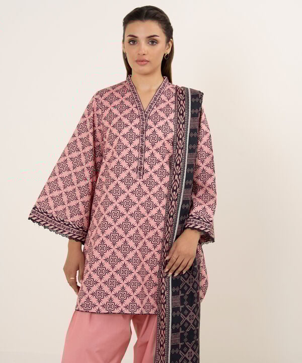 Sapphire 3 Piece Custom Stitched Suit - Pink - LB30699