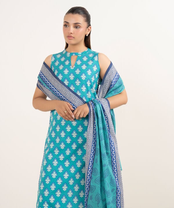 Sapphire 3 Piece Custom Stitched Suit - Blue - LB30678